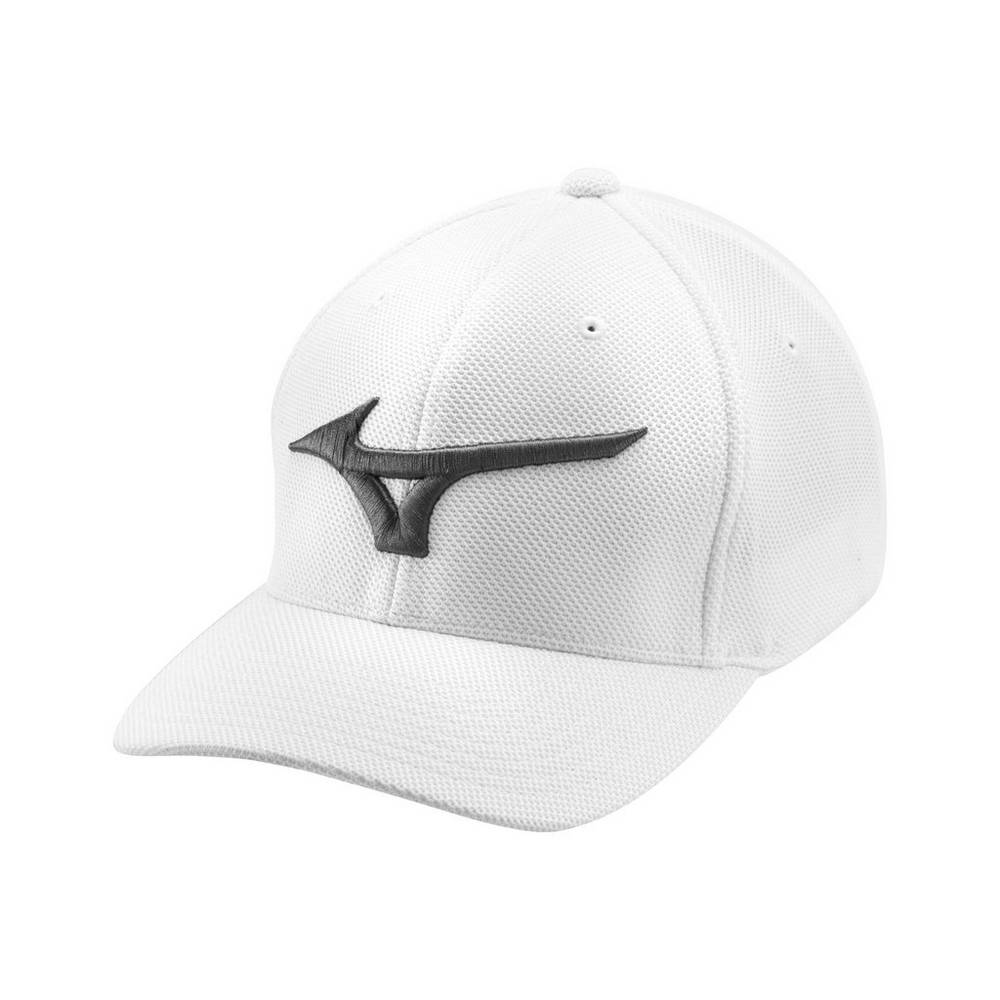 Mens Mizuno Tour Performance Golf Hat White Philippines (RSIYTV087)